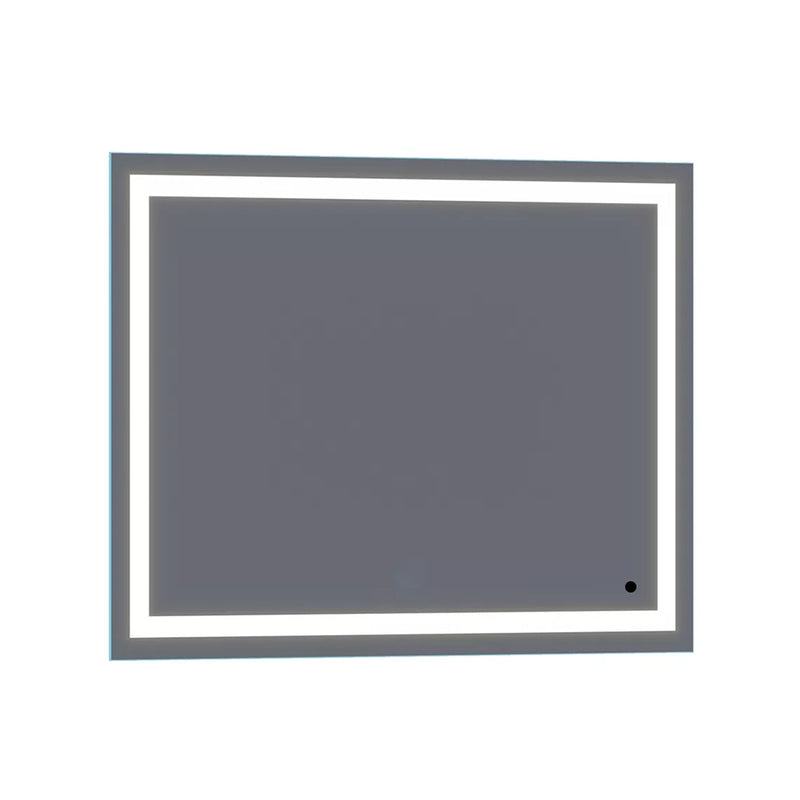 Track Rectangular Lighted Led Vanity Mirror - Wall Mount - 48W x 36H" Glass/Glass