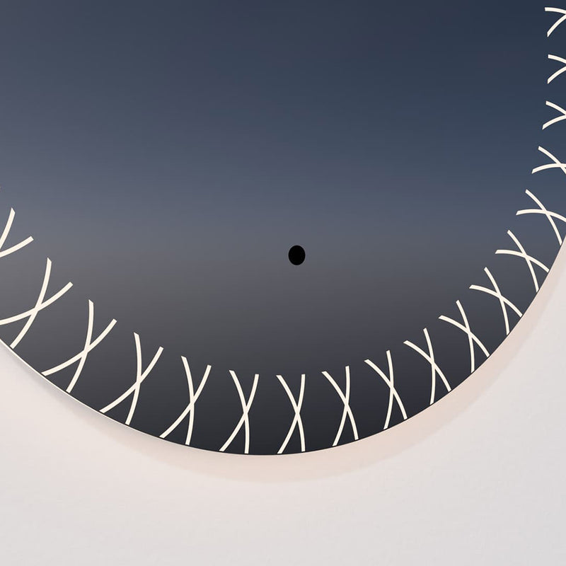 Xo Round Lighted Led Vanity Mirror - Wall Mount - 30" Glass/Glass