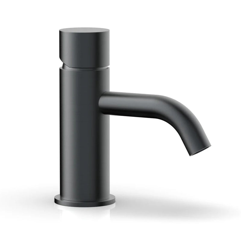 Basic Ii Round Bathroom Faucet - Single Hole - 6" Brass/Gun Metal