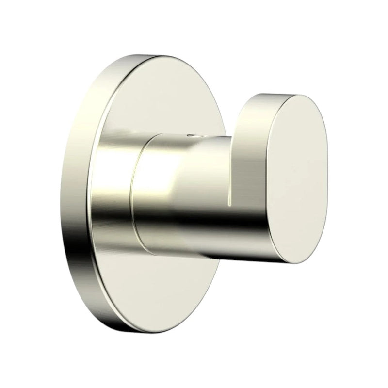 Contemporary Single Hook - Wall Mount - 2" Brass/Satin Nickel