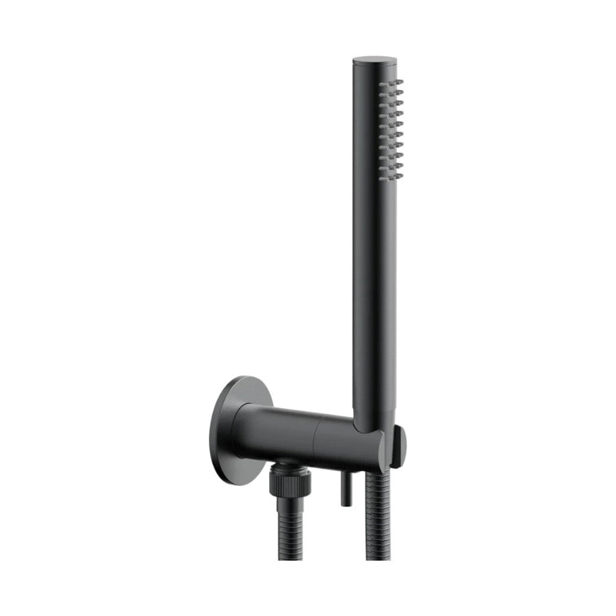 Basic Ii Round Volume Control Hand Shower Set - Wall Mount - 9" Brass/Gun Metal