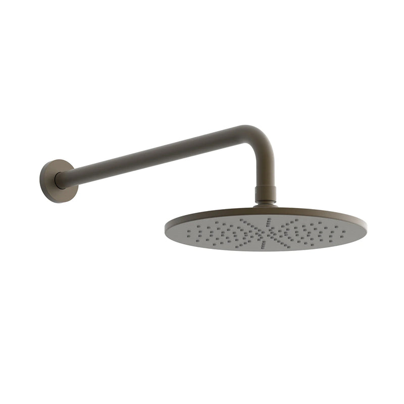 Round Complete Shower Head - Wall Mount - 8" Brass/Architectural Bronze