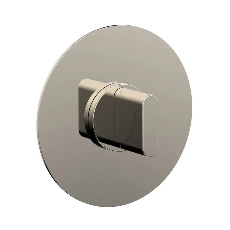 Rond 1/2" Thermostatic Shower Mixer - Wall Mount - 6" Brass/Polished Nickel