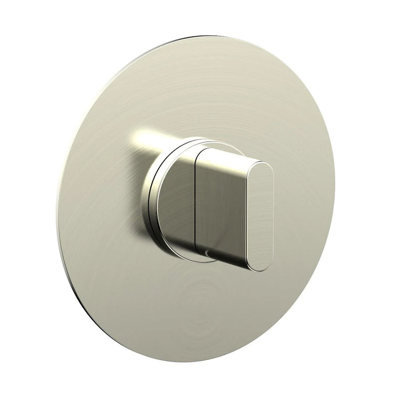 Rond 1/2" Thermostatic Shower Mixer - Wall Mount - 6" Brass/Satin Nickel