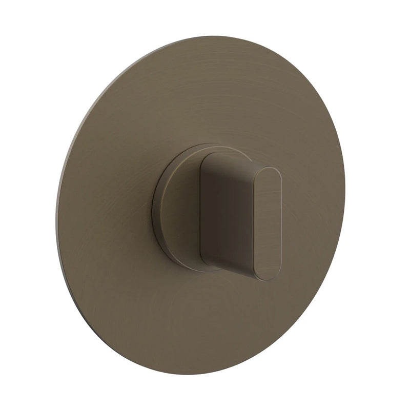 Rond 1/2" Thermostatic Shower Mixer - Wall Mount - 6" Brass/Architectural Bronze