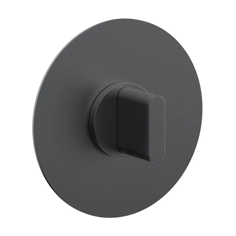 Rond 1/2" Thermostatic Shower Mixer - Wall Mount - 6" Brass/Gun Metal