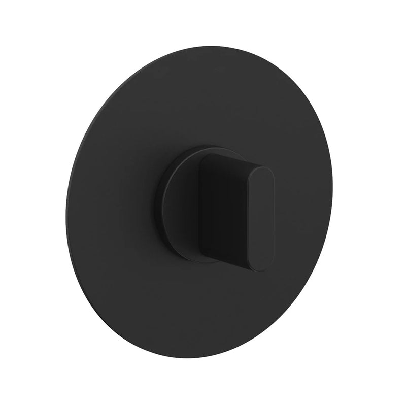 Rond 1/2" Thermostatic Shower Mixer - Wall Mount - 6" Brass/Matt Black