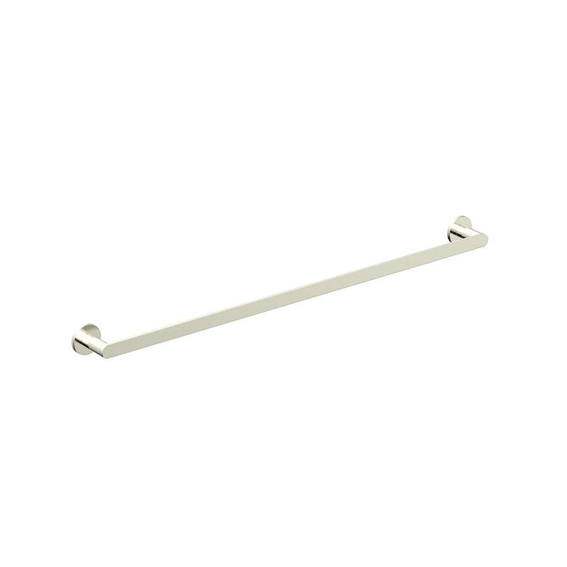Contemporary Single Towel Bar - Wall Mount - 30" Brass/Satin Nickel