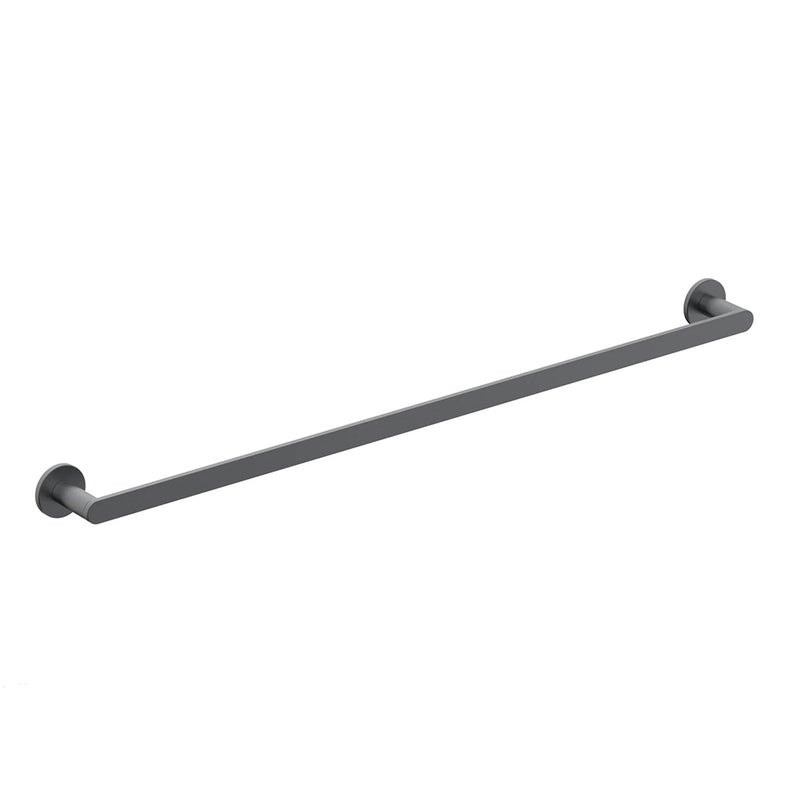 Contemporary Single Towel Bar - Wall Mount - 30" Brass/Gun Metal