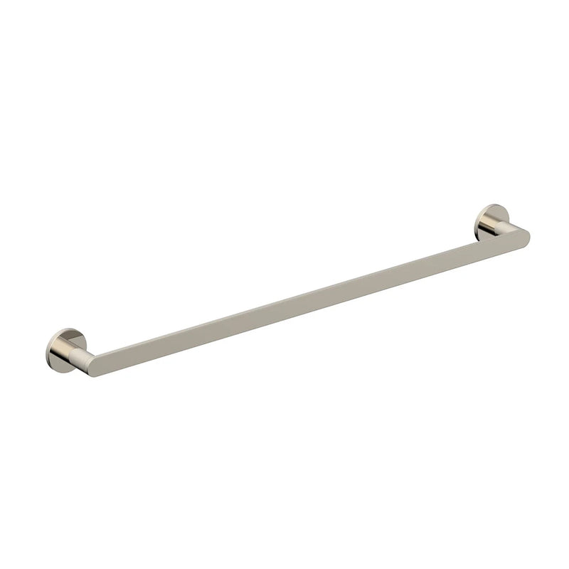 Contemporary Single Towel Bar - Wall Mount - 24" Brass/Polished Nickel