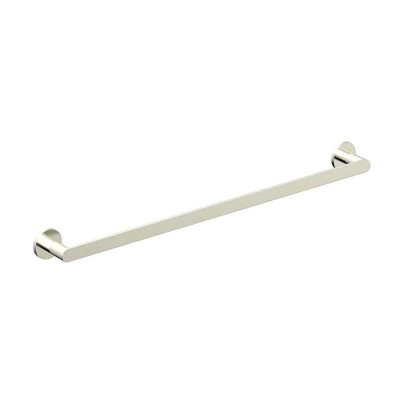 Contemporary Single Towel Bar - Wall Mount - 24" Brass/Satin Nickel