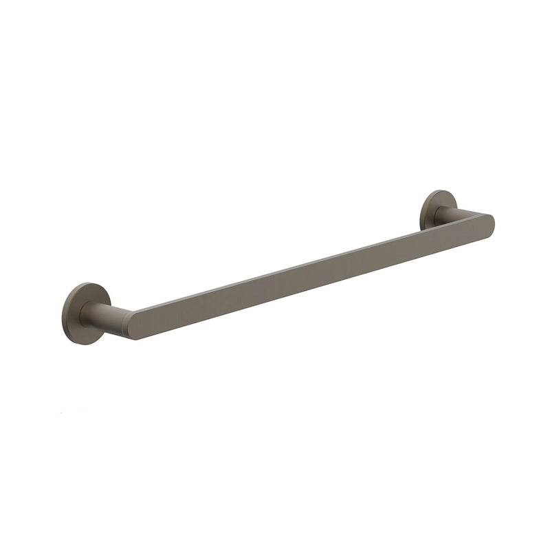 Contemporary Single Towel Bar - Wall Mount - 24" Brass/Architectural Bronze