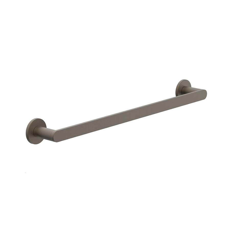 Contemporary Single Towel Bar - Wall Mount - 24" Brass/Gun Metal