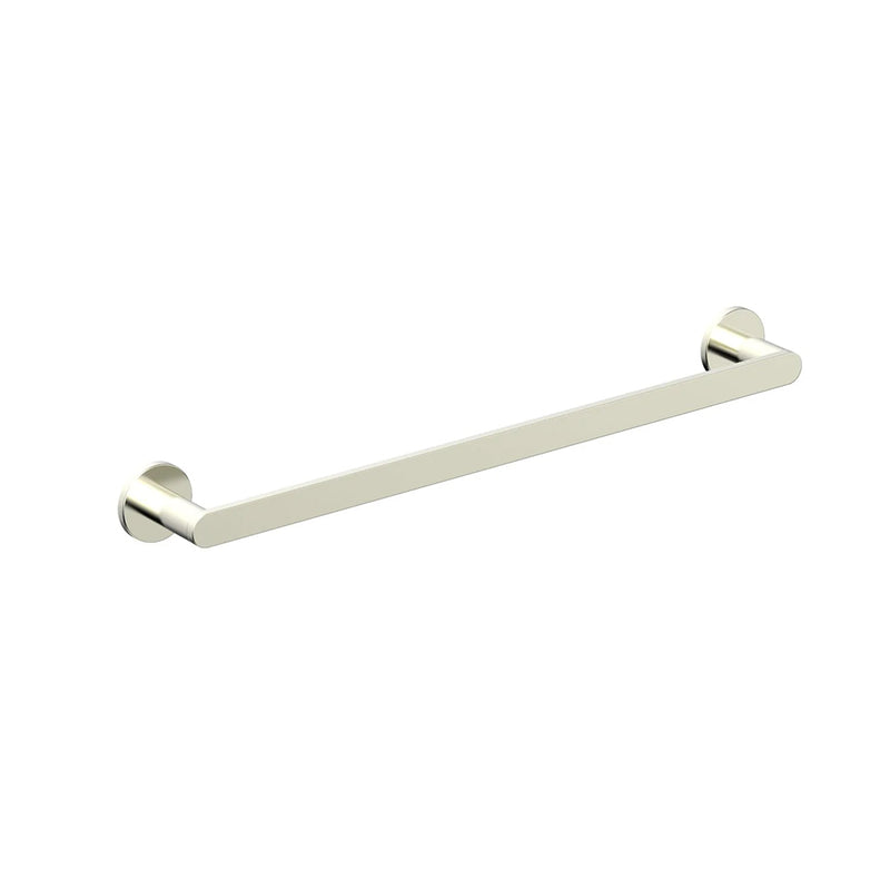 Contemporary Single Towel Bar - Wall Mount - 18" Brass/Satin Nickel