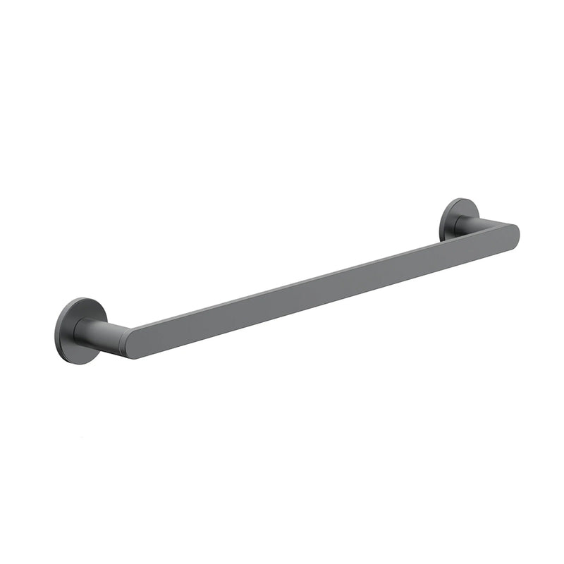 Contemporary Single Towel Bar - Wall Mount - 18" Brass/Gun Metal