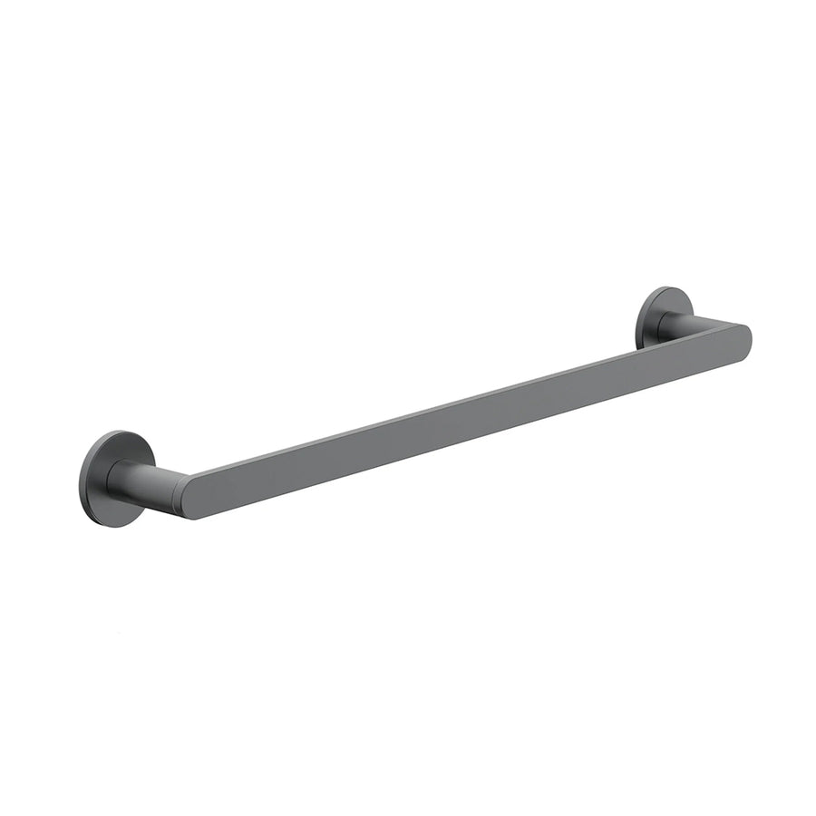 Contemporary Single Towel Bar - Wall Mount - 18" Brass/Gun Metal