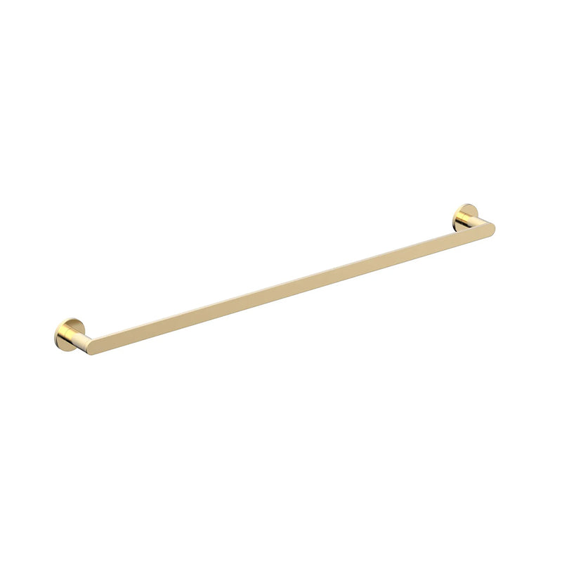 Contemporary Single Towel Bar - Wall Mount - 30" Brass/Satin Brass