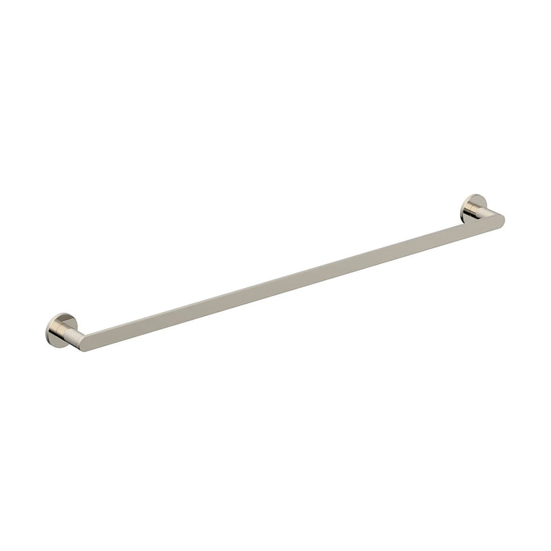 Contemporary Single Towel Bar - Wall Mount - 30" Brass/Polished Nickel