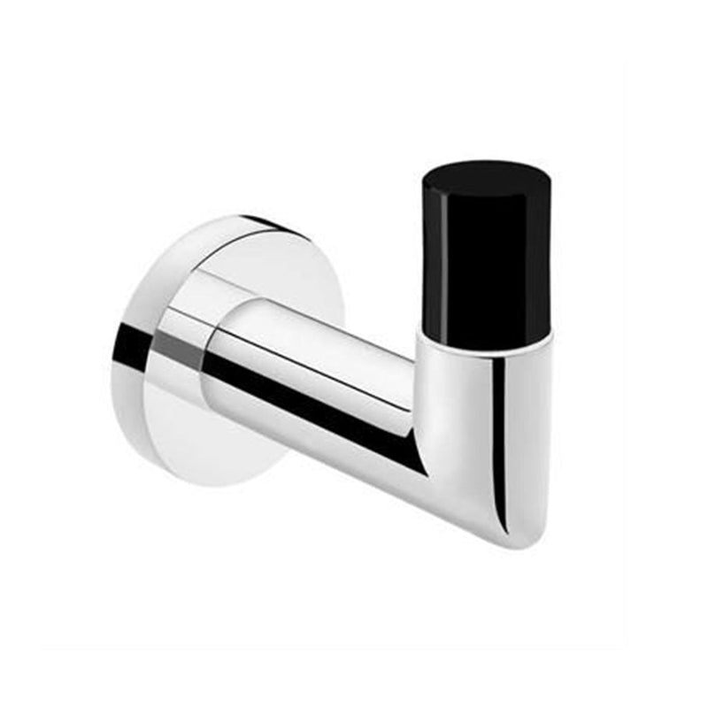 Heritage Pure Hook - Wall Mount - 3" Brass/Polished Chrome/Black