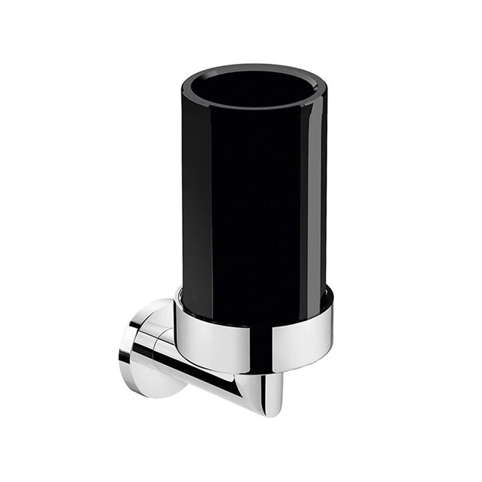 Heritage Pure Toothbrush Holder - Wall Mount - 8" Brass/Polished Chrome/Black