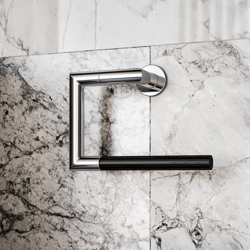 Heritage Pure Towel Ring - Wall Mount - 10" Brass/Polished Chrome/Black