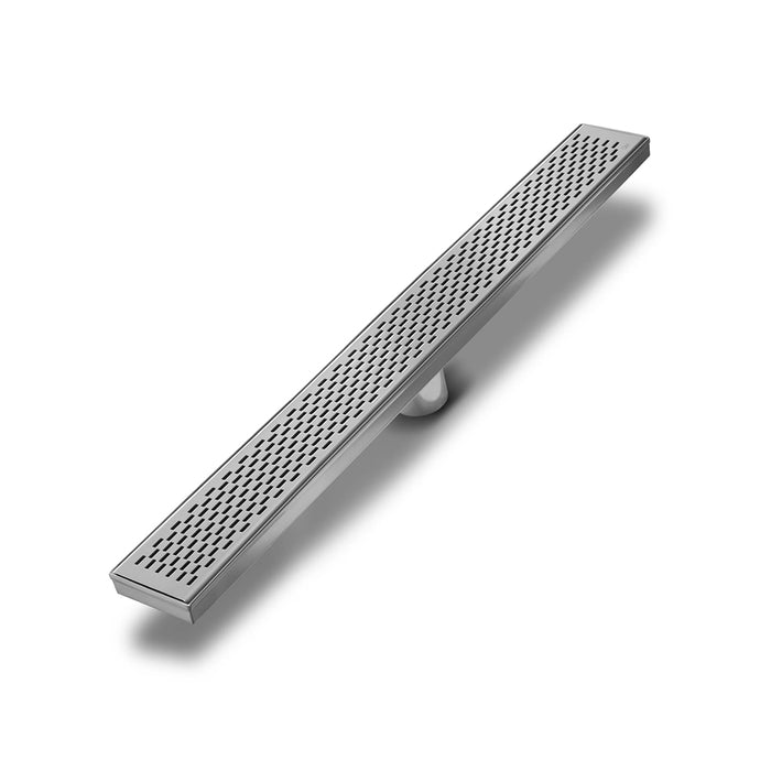 Delta Delmar Standard Plain Edge Linear Shower Drain - Floor Mount - 24" Stainless Steel/Satin