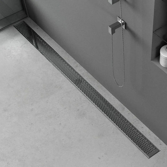 Delta Delmar Standard Plain Edge Linear Shower Drain - Floor Mount - 24" Stainless Steel/Satin