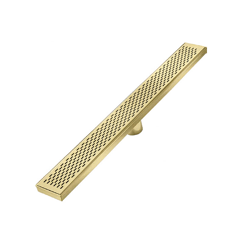 Delta Delmar Standard Plain Edge Linear Shower Drain - Floor Mount - 32" Stainless Steel/Gold