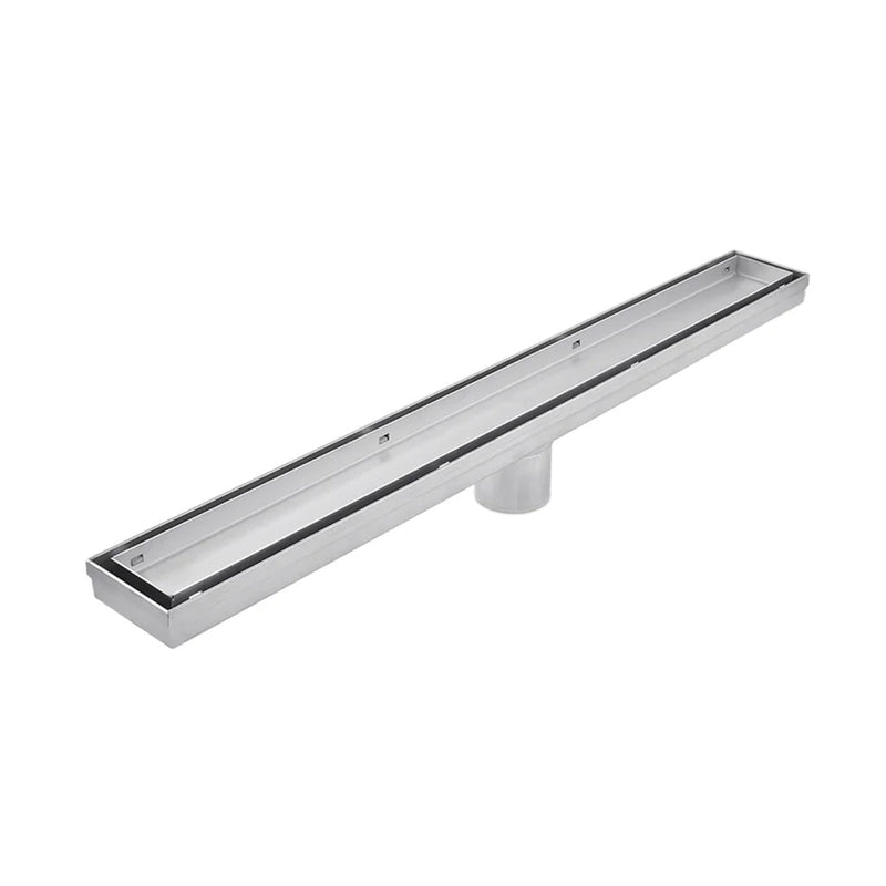 Bay Reversible 2 In 1 Linear Shower Drain - Floor Mount - 36" Stainless Steel/Satin