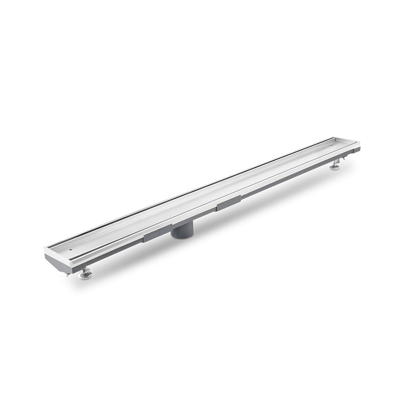 Mist (Tile-In) Adjustable Kit Lagos Linear Shower Drain (2" Outlet) - Floor Mount - 36" Stainless Steel/Polished