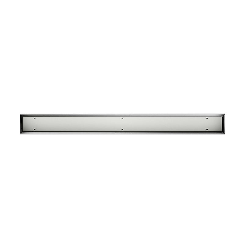 Mist (Tile-In) Adjustable Kit Lagos Linear Shower Drain (2" Outlet) - Floor Mount - 96" Stainless Steel/Satin