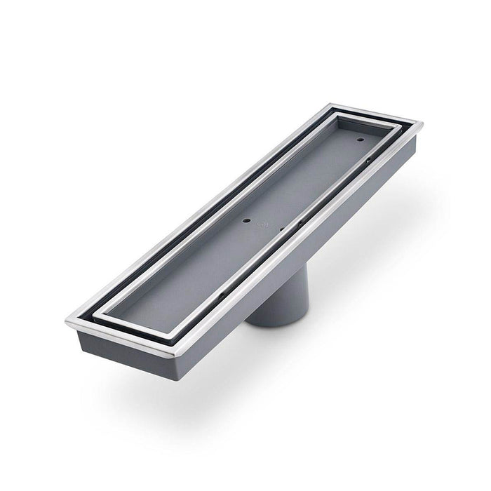 Veil (Tile-In) Linear Shower Drain - Floor Mount - 12" Stainless Steel/Polished