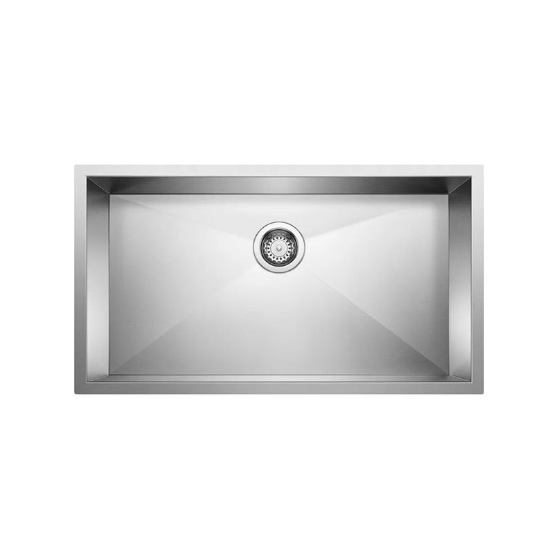 Handmade Single Bowl Kitchen Sink - Under Mount - 27" Stainless Steel/Brushed Nickel