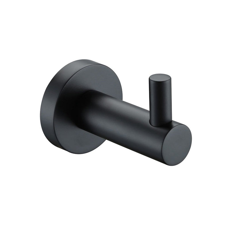 Metro Single Hook - Wall Mount - 3" Brass/Matt Black