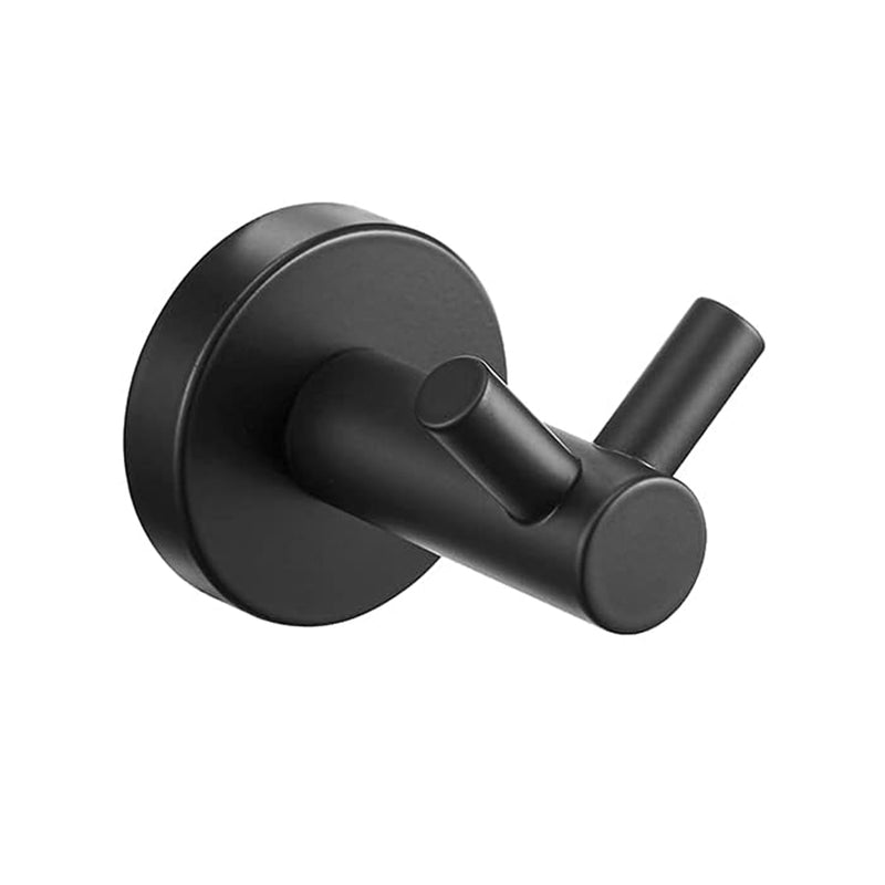 Metro Double Hook - Wall Mount - 3" Brass/Matt Black