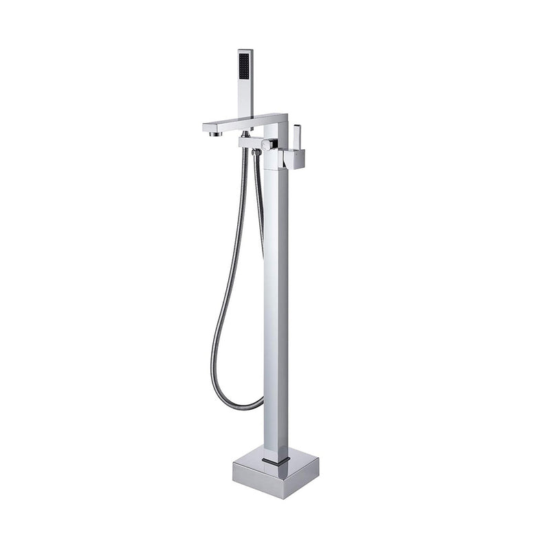 Devon Tub Faucet - Free Standing - 35" Brass/Polished Chrome