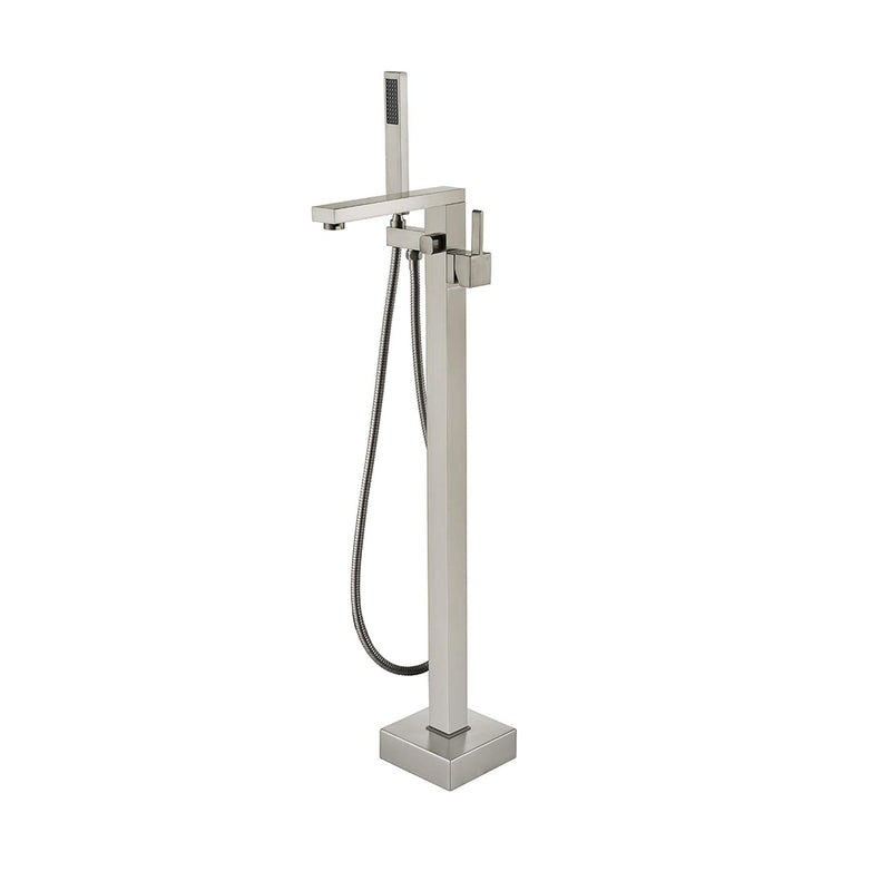 Devon Tub Faucet - Free Standing - 35" Brass/Brushed Nickel