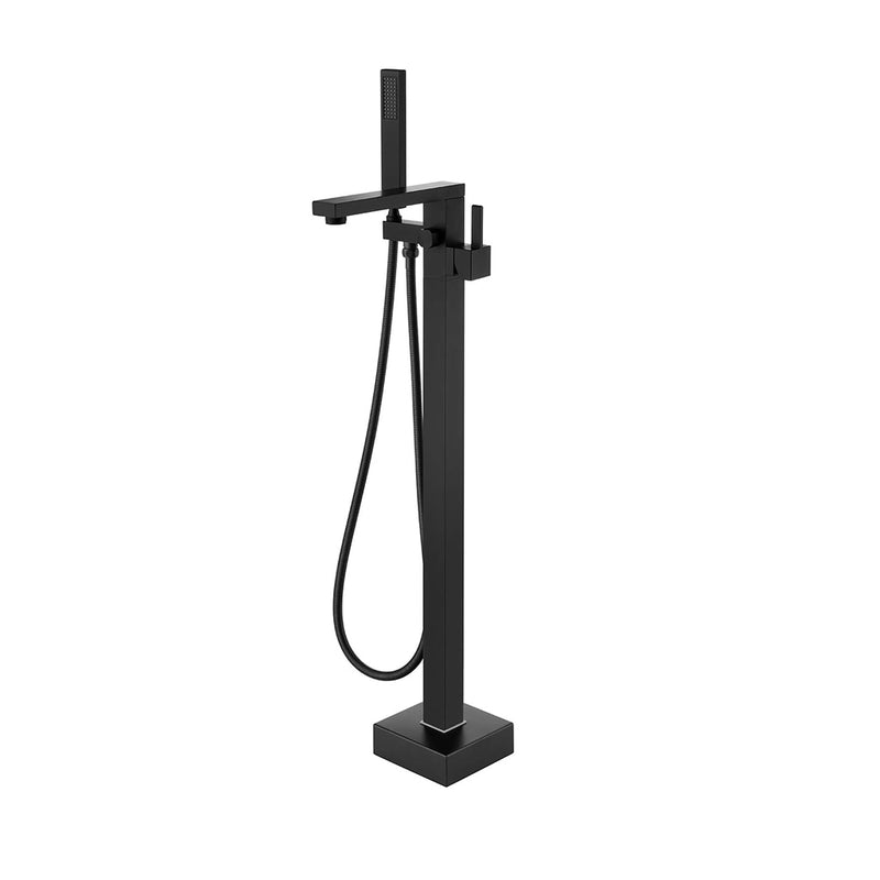 Devon Tub Faucet - Free Standing - 35" Brass/Matt Black
