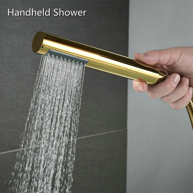 Metro Tub Faucet - Free Standing - 46" Brass/Satin Brass