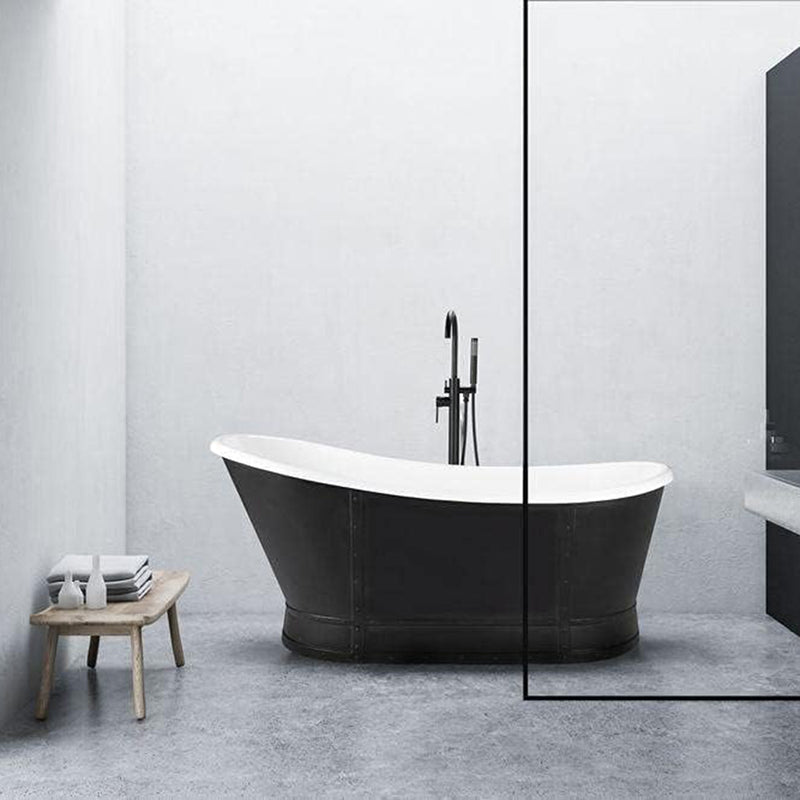 Metro Tub Faucet - Free Standing - 46" Brass/Matt Black