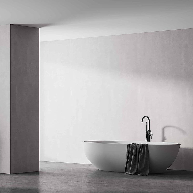 Metro Tub Faucet - Free Standing - 46" Brass/Matt Black