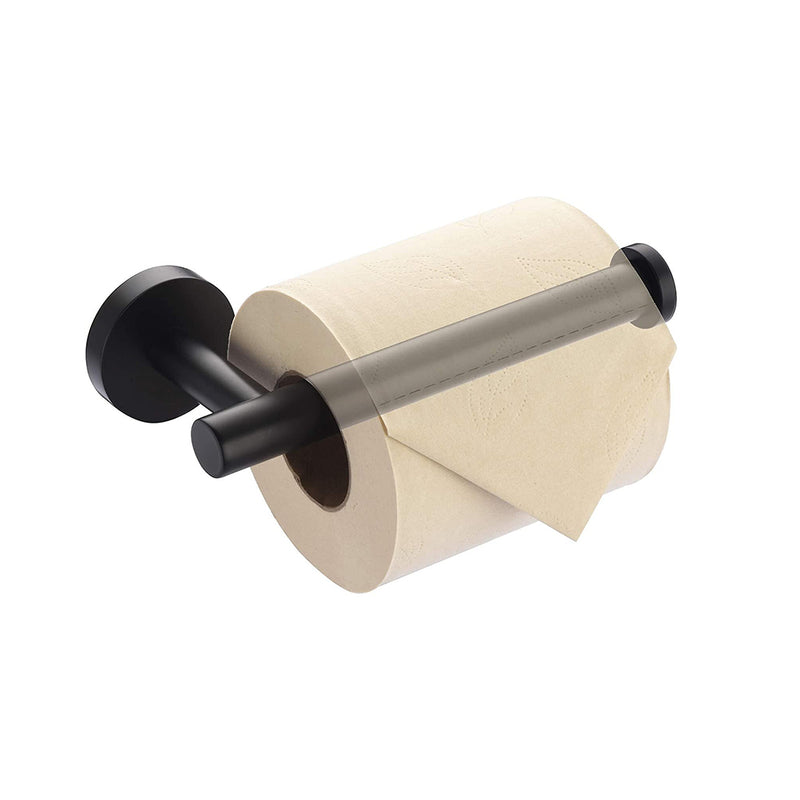 Metro Toilet Paper Holder - Wall Mount - 3" Brass/Matt Black