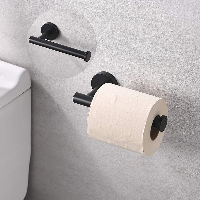 Metro Toilet Paper Holder - Wall Mount - 3" Brass/Matt Black