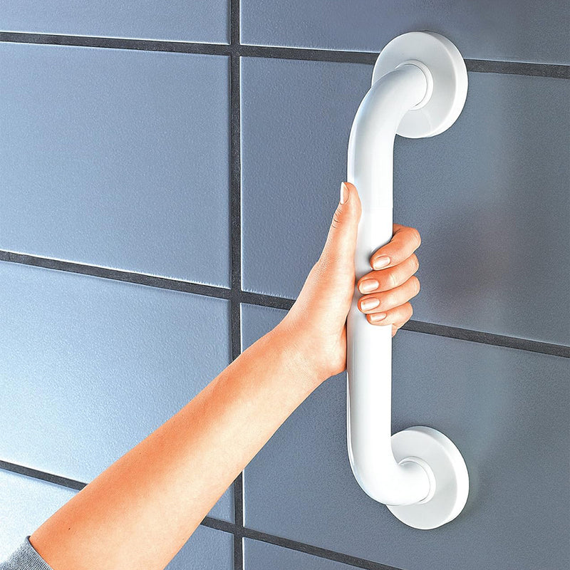 Assistent Grab Bar - Wall Mount - 12" Aluminum/White