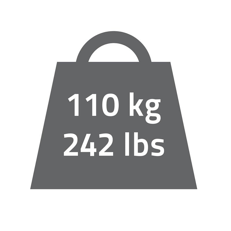 Assistent Grab Bar - Wall Mount - 12" Aluminum/White