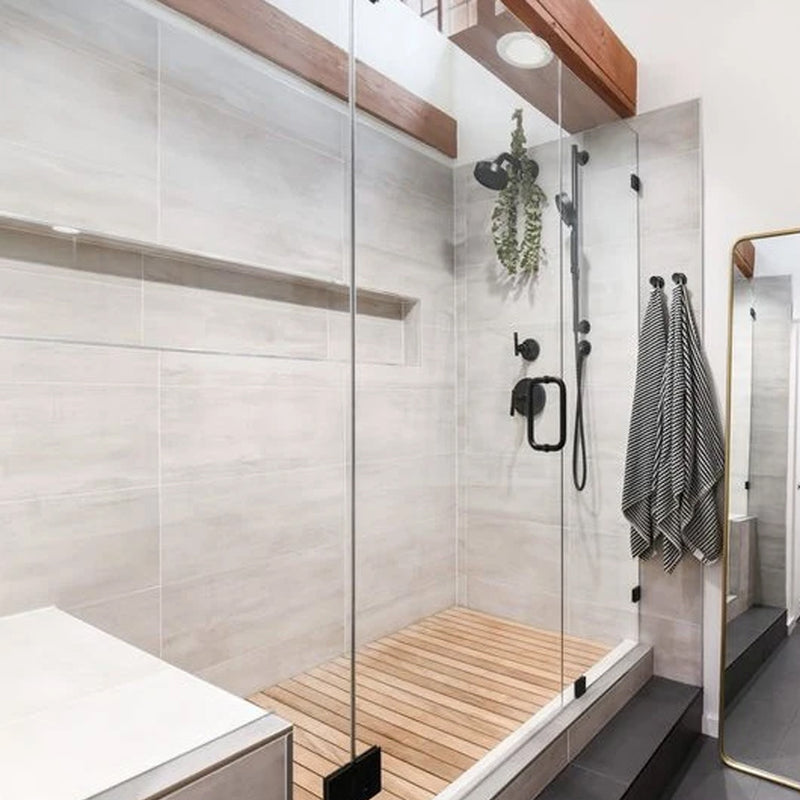 Nolita Blanco Floor Tile - Wall Or Floor Mount - 24 x 48" Porcelain/White