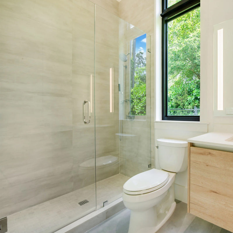 Nolita Blanco Floor Tile - Wall Or Floor Mount - 24 x 48" Porcelain/White