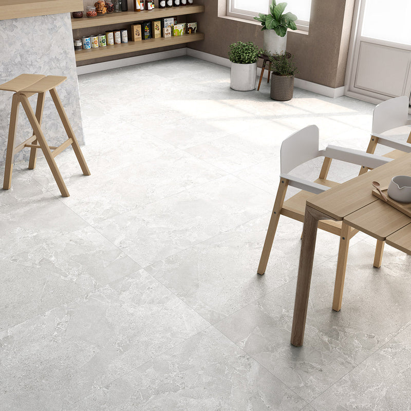 Avalon Blanco Wall Tile - Wall Or Floor Mount - 24 x 48" Porcelain/Glazed