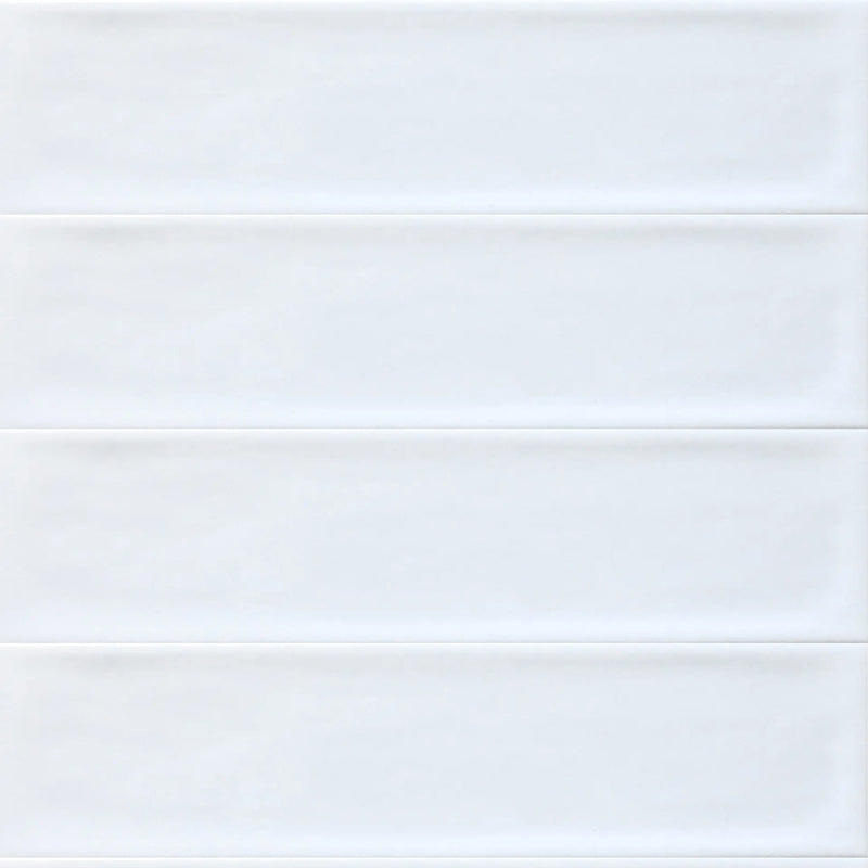 Flow Frost Rectangular Wall Tile - Wall Mount - 3 x 12" Ceramic/Light Blue