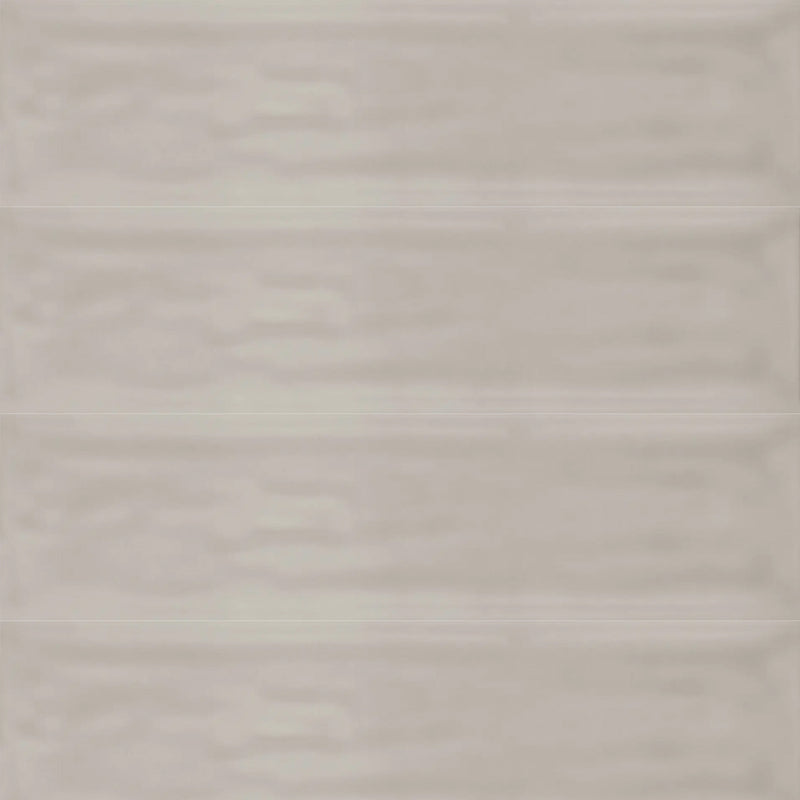 Flow Tender Gray Rectangular Wall Tile - Wall Mount - 3 x 12" Ceramic/Gray